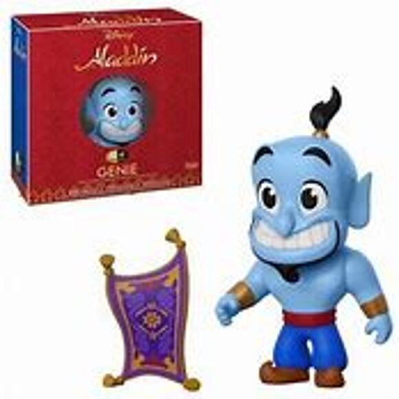 Disney Aladdin Funko Vinyl Figure Five 5 Star Collectible Genie w/ Magic Carpet - Picture 1 of 3